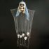 Ghost Skeleton Pendant Decoration Terror Decorative Prop for Halloween Haunted House Bar White cloth