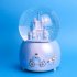 Gifts Snow Ball Music Box Princess Castle Shape Toy for Girls Birthday Valentine Gift Blue castle Large