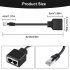Gigabit Ethernet Splitter Rj45 Male To 2 Female Adapter Cable Ethernet Socket Connector Extension Cable black