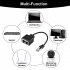 Gigabit Ethernet Splitter Rj45 Male To 2 Female Adapter Cable Ethernet Socket Connector Extension Cable black