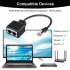 Gigabit Ethernet Splitter Rj45 Male To 2 Female Adapter Cable Ethernet Socket Connector Extension Cable black
