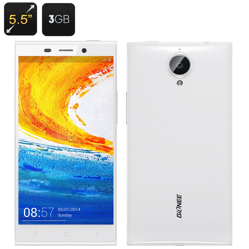 Gionee Elife E7 Smartphone (White)