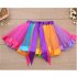 Girl Baby Cute Colorful Rainbow Mesh Princess Skirt for Holiday Party  Dark purple M