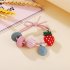 Girl Hair Rope Colorful Fruit Cute Elastic Rubber Band Ponytail Headwear Headdress watermelon