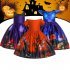 Girl Kids Full Dress Princess Style Stage Costume for Halloween Christmas Formal Dress  WS003 blue 140cm
