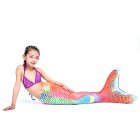 Girl Mermaid Tail Swimwear Swimsuit with Swim Fin