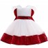 Girls Dress Christmas Sleeveless Bowknot Net Yarn Dress for 3 6 Years Old Kids red 110cm