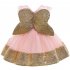 Girls Dress Christmas Sleeveless Bowknot Net Yarn Dress for 3 6 Years Old Kids Dark green 110cm