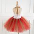 Girls Dress Christmas Net Yarn Princess Skirt   Headwear for 4 12 Years Old Kids HD93421