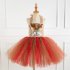 Girls Dress Christmas Net Yarn Princess Skirt   Headwear for 4 12 Years Old Kids HD93421