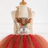 Girls Dress Christmas Net Yarn Princess Skirt   Headwear for 4 12 Years Old Kids HD93424
