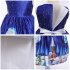 Girls Dress Christmas Short sleeve Printed Satin Dress for 3 9 Years Old Kids Figure 4 120cm