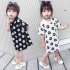 Girls Dress Cotton Daisy Short Sleeve T shirt Dress for 2 6 Years Old Kids black 110cm