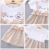 Girls Dress Plaid Pattern Princess Dress for 0 3 Years Old Kids Beige M