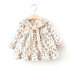 Girls Long Sleeves Dress Elegant Cute Floral Printing Cotton Princess Dress For 0 4 Years Old Children pink HEIGHT 80CM