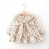 Girls Long Sleeves Dress Elegant Cute Floral Printing Cotton Princess Dress For 0 4 Years Old Children pink HEIGHT 80CM