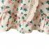 Girls Long Sleeves Dress Elegant Cute Floral Printing Cotton Princess Dress For 0 4 Years Old Children pink HEIGHT 80CM