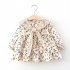 Girls Long Sleeves Dress Elegant Cute Floral Printing Cotton Princess Dress For 0 4 Years Old Children pink HEIGHT 80CM