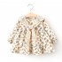 Girls Long Sleeves Dress Elegant Cute Floral Printing Cotton Princess Dress For 0 4 Years Old Children Purple HEIGHT uff1a100CM