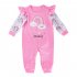 Girls Long Sleeves Jumpsuit Cute Cartoon Rainbow Printing Romper For 0 2 Years Old Kids pink rainbow 0 3M 59