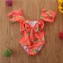 Girls One piece Swimsuit Cute Strawberry Printing Short Sleeves Quick drying Swimwear For 1 6 Years Old Kids 205025 4 5y 5T