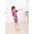 Girls One piece Swimsuit Short Sleeves Cartoon Printing Princess Muslim Swimwear For Surfing Swimming surprise baby 6 7year XL