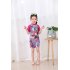Girls One piece Swimsuit Short Sleeves Cartoon Printing Princess Muslim Swimwear For Surfing Swimming surprise baby 6 7year XL