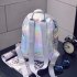 Girls Shiny Hologram Laser PU Shouder Bag Satchel Backpack School Daypack