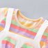 Girls Short Sleeves Dress Summer Cotton Thin Fashion Stripes Casual A line Skirt For 0 5 Years Old Kids white dress A 1Y 80