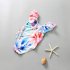 Girls Sleeveless Swimsuit Summer Sweet Floral Printing One piece Beach Bathing Sui For 3 8 Years Old Kids ink flower 6 7years L