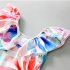 Girls Sleeveless Swimsuit Summer Sweet Floral Printing One piece Beach Bathing Sui For 3 8 Years Old Kids ink flower 6 7years L
