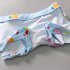 Girls Split Swimsuit Skirt Set With Swimming Cap Sunscreen Long Sleeves Quick drying Swimwear For Swimming white 5 6years XL