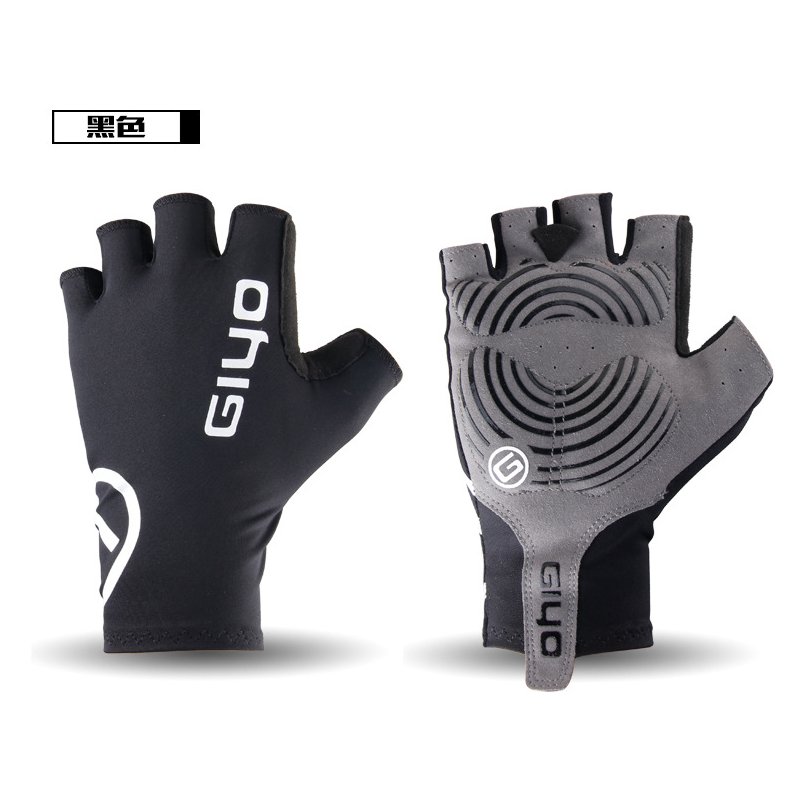 Giyo Cycle Half -finger Gloves Bicycle Race Gloves Of Bicycle Mtb Road Glove black_L