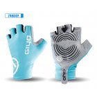 Giyo Cycle Half  finger Gloves Bicycle Race Gloves Of Bicycle Mtb Road Glove Light blue XL