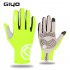Giyo Cycling Full Finger Gloves Touch Screen Anti slip Bicycle Bicicleta Road Bike Long Glove Fluorescent yellow XL