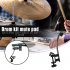 Gj03 Drum Microphone Clip Adjustable Mounting Holder Microphone Clip Portable Universal Shockproof Clamp black