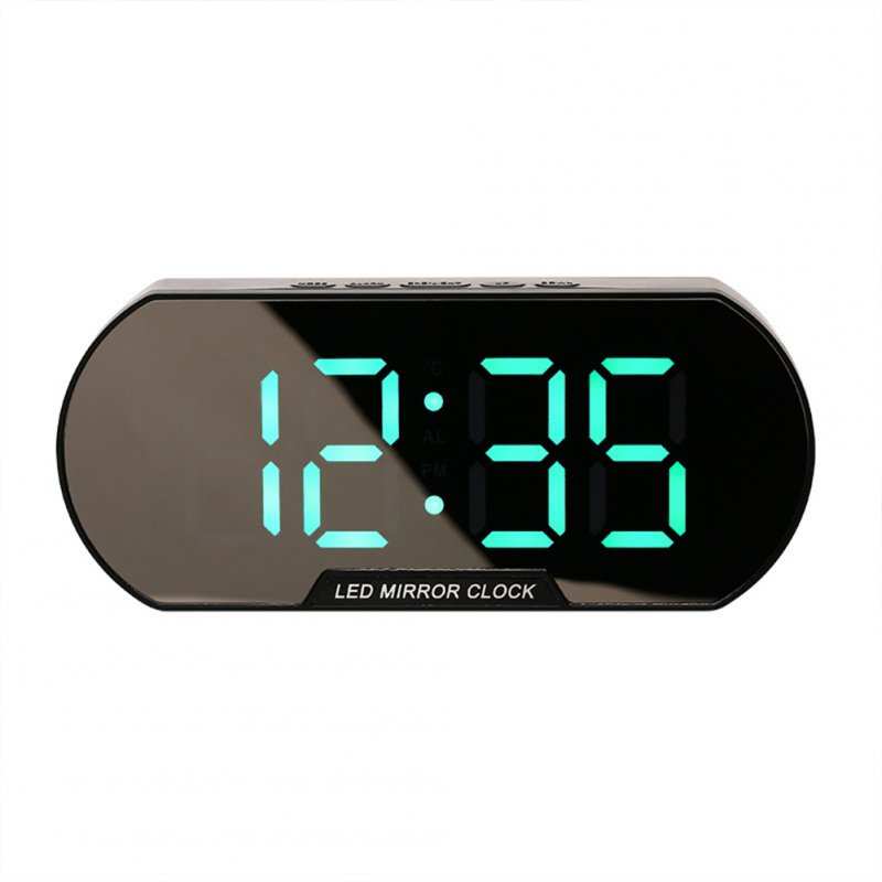 Led  Electronic  Clock Modern Minimalist Fashion Student Alarm Clock Living Room Bedside Mirror Silent Clock 