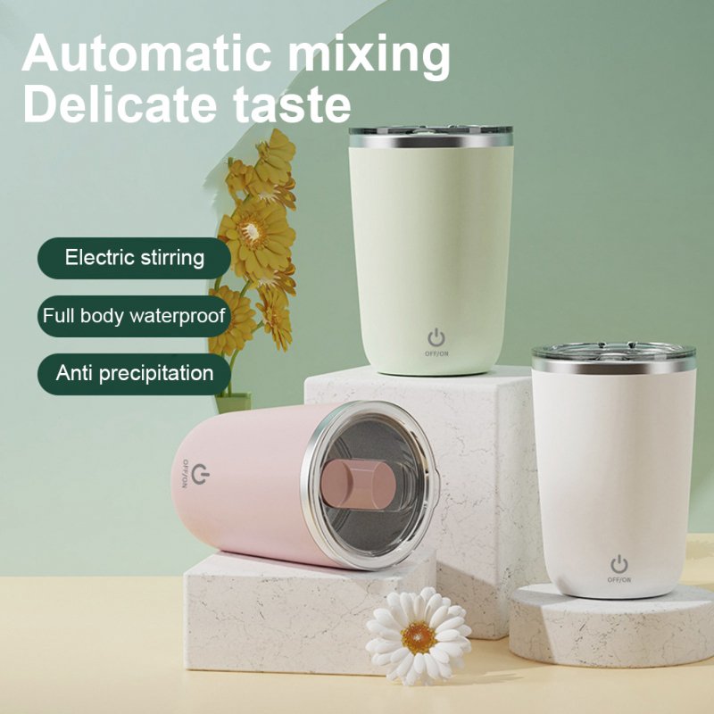 Electric Rotating Self Stirring Coffee Mug 304 Stainless Steel Rechargeable Automatic Mixing Cup For Home Office Travel 