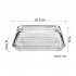 Glass Butter Dish With Lid Fancy Butter Stick Holder Rectangular Cheese Dessert Cake Tray Butter Stick Keeper Tray Vintage Style Butter Container Transparent Bu