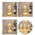 Glass  Dome  Cover  Roses  Ornaments Colorful Bendable Led Light Bar Valentine Day Creative Gift Weddings Family Dinners Decoration Warm white light   3 leaves