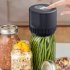 Glass Jar Vacuum Sealer Set Electric Jar Vacuum Sealer One Touch Sealing Machine Portable Jar Vacuum Sealer White
