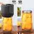 Glass Jar Vacuum Sealer Set Electric Jar Vacuum Sealer One Touch Sealing Machine Portable Jar Vacuum Sealer White