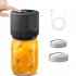 Glass Jar Vacuum Sealer Set Electric Jar Vacuum Sealer One Touch Sealing Machine Portable Jar Vacuum Sealer White