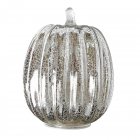 Glass Pumpkin Lamp for Halloween Ghost Party Festival Decorations  Silver 14 22cm