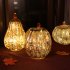 Glass Pumpkin Lamp for Halloween Ghost Party Festival Decorations  Gold 16 3 14cm