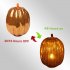 Glass Pumpkin Lamp for Halloween Ghost Party Festival Decorations  Gold 14 22cm