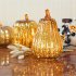 Glass Pumpkin Lamp for Halloween Ghost Party Festival Decorations  Gold 14 7 19cm
