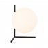 Glass Sphere Desk Lamp With 5W Warm Light Bulb  On off Switch E27 Light Source Bedside Table Lights For Bedroom Living Room Hotel Study Room Reading Light Black