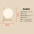 Glass Sphere Desk Lamp With 5W Warm Light Bulb  On off Switch E27 Light Source Bedside Table Lights For Bedroom Living Room Hotel Study Room Reading Light Black