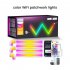 Glide LED Wall Lights Music Wall Lights Strip Lamp Dynamic Multi color Lighting Effects RGB Dimmable LED Sconces Wall Lighting Indoor For Bedroom Kids Room 12V 